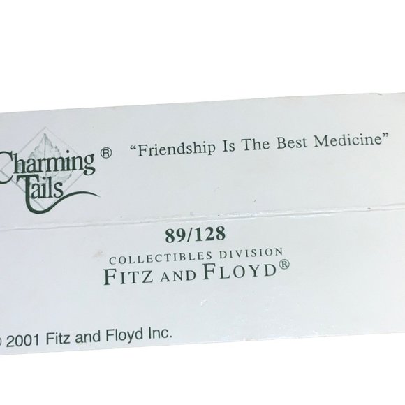 Fitz and Floyd Charming Tails Friendship is the best medicine - Picture 13 of 13